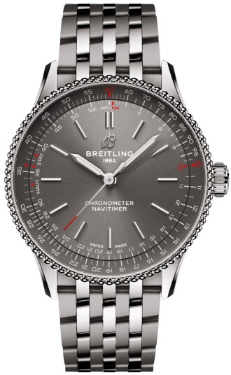 Breitling Herreklokke A17327381B1A1 Navitimer Automatic 36 Grå/Stål