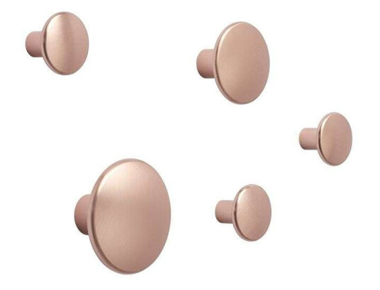 Muuto The Dots knagg metall 5-pakk Rose Muuto The Dots knagg metall 5-pakk Rose