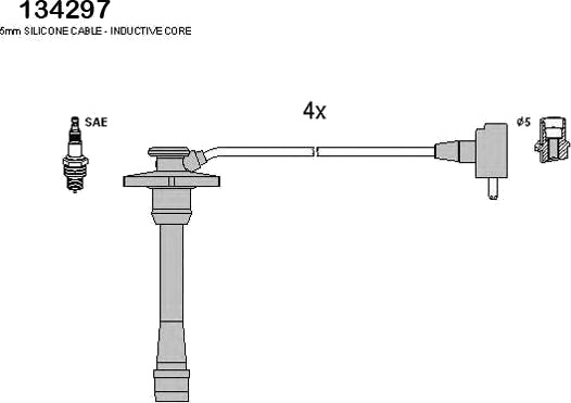 Tennplugg kabelsett HITACHI 134297