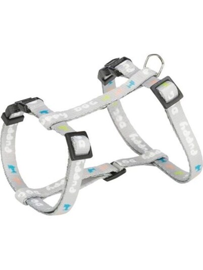 Trixie Junior Puppy H-Harness With Lead M-L: 27-45Cm/10Mm 2M. Light Grey Trixie Junior Puppy H-Harness With Lead M-L: 27-45Cm/10Mm 2M. Light Grey