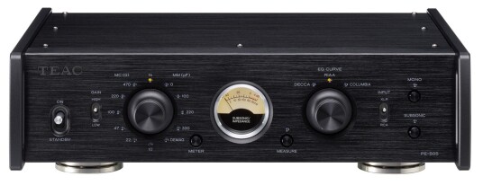 TEAC PE-505 balansert platespillerforsterker Sort