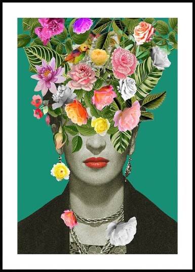 Floral Frida Plakat / 40x50cm