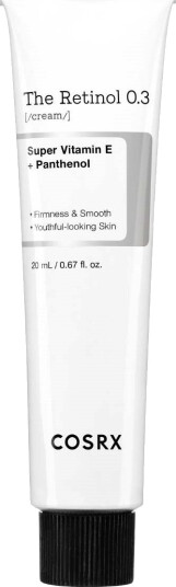 COSRX The Retinol 0.3 Krem 20 ml - Anti-Aldring, Fuktighetsgivende, Dermatologisk Testet