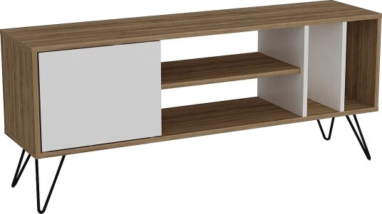 Ficociello TV Benk 140 cm Valnøtt|Svart|Hvit Ficociello TV Benk 140 cm Valnøtt|Svart|Hvit