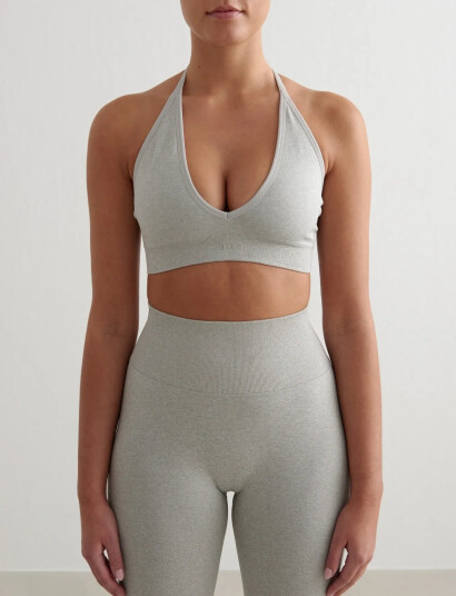 aim´n Shape Seamless Cross Back Bra - Grey - XS