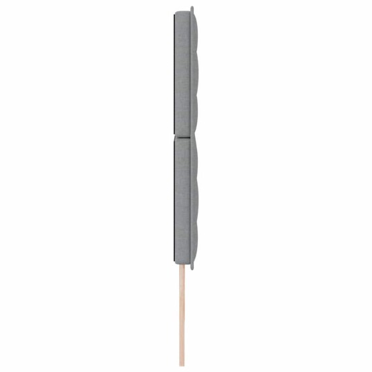 Sengegavl Linjer Design Lysegrå 180 cm Stoff