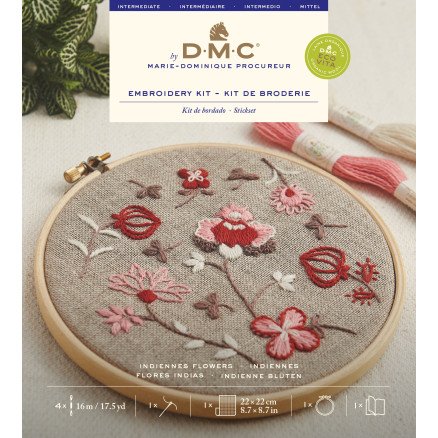 DMC Eco Vita Broderi kit Indiennes Flowers