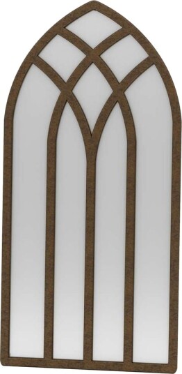 Delvi Gulvspeil 90x180 cm Brun