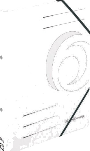 Herlitz 11255429, A4, Fotoark Kartong, Hvit, 2,5 Cm, Elastisk Bånd, 1 Stykker