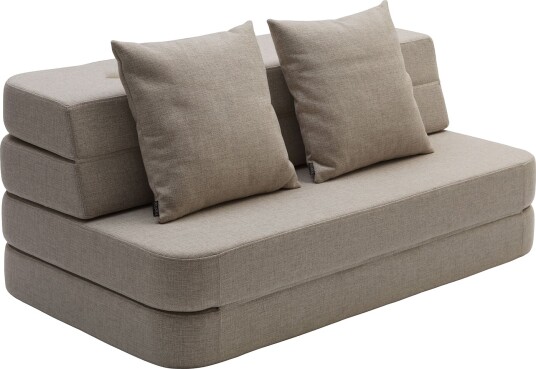 by KlipKlap 3 Fold Sofa 120 cm Beige by KlipKlap 3 Fold Sofa 120 cm Beige