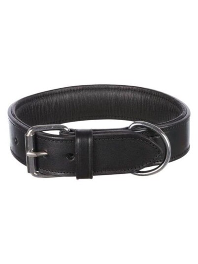 Trixie Active collar leather XL: 6575 cm/40 mm black