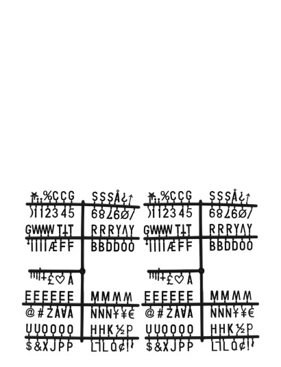 Monograph Letters Black Monograph Letters Black