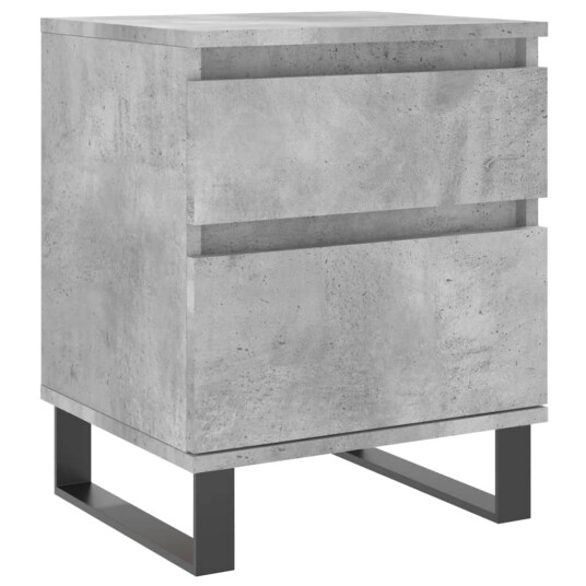 Nattbord 2 stk betonggrå 40x35x50 cm konstruert tre 8721012110762