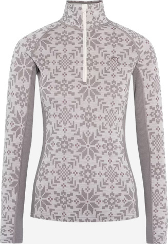 Kari Traa Edith Half Zip Ullundertøy Wgrey Wgrey L