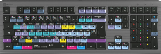 LogicKeyboard Davinci Resolve 18 Apple Mac Backlit ASTRA 2 UK