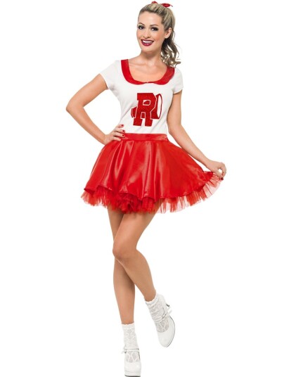 Cheerleader Sandy Lisensiert Grease Kostyme Cheerleader Sandy Lisensiert Grease Kostyme