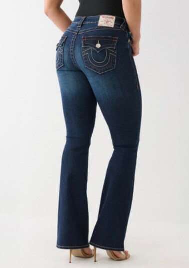 True Religion BECCA MID RISE BOOTCUT FLAP Blå 30 True Religion BECCA MID RISE BOOTCUT FLAP Blå 30