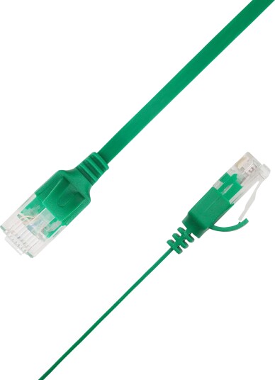 LinkIT Flat U/UTP Cat6A Green 4m AWG
