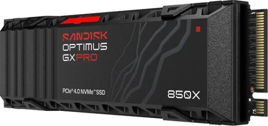 SanDisk Optimus GX Pro 850X SSD 1 TB M.2 2280 PCIe 4.0 Med kjøleribbe SDSP81100TAH-000E0