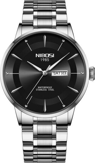 Nibosi Space Cadet Silver Black