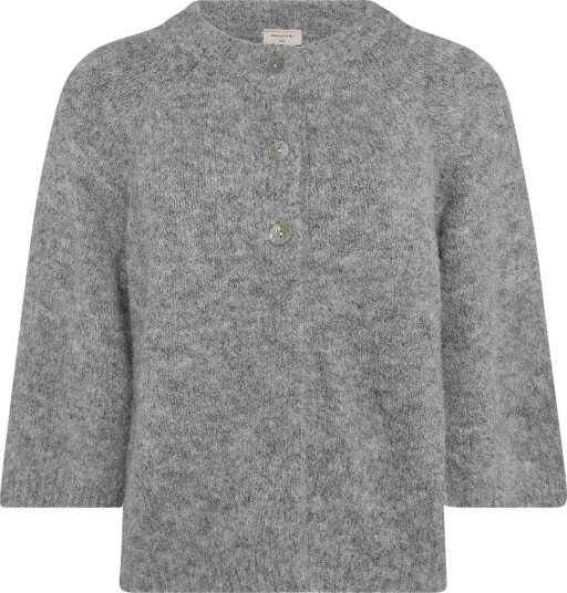 FREE/QUENT Fqgrslulu Cardigan MED. GREY MELANGE S FREE/QUENT Fqgrslulu Cardigan MED. GREY MELANGE S
