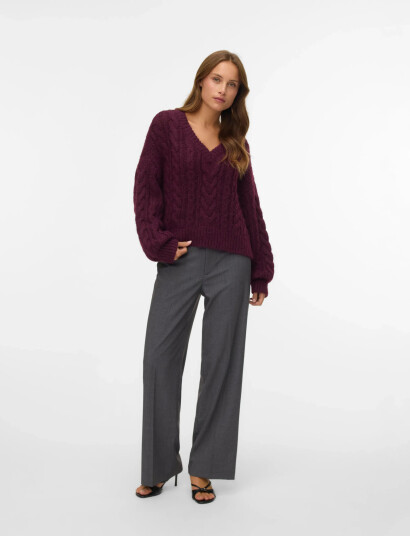 Vero Moda Vmtexas Mw Straight Pant Noos - Grey - XL x 32 Vero Moda Vmtexas Mw Straight Pant Noos - Grey - XL x 32