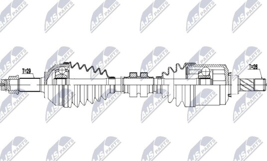 Drivaksel NTY NPW-NS-203