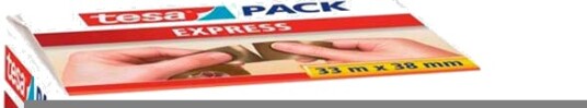 Tesa Express PVC Pakketape 33m x 38mm Brun