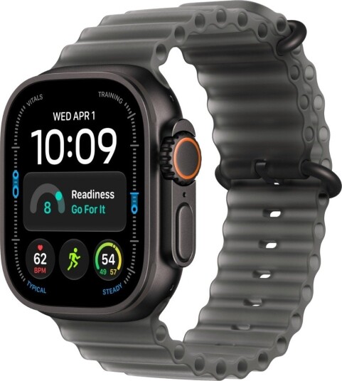 Apple Watch Ultra 4 49mm CEL (svart titan/gjennomskinnelig svart Ocean Band) Apple Watch Ultra 4 49mm CEL (svart titan/gjennomskinnelig svart Ocean Band)