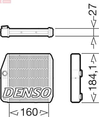 DENSO DRR09076 Varmeapparat register DENSO DRR09076 Varmeapparat register