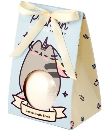 Pusheen Stor Badebombe i Gavepakke med Duft av Sitron 150 gram