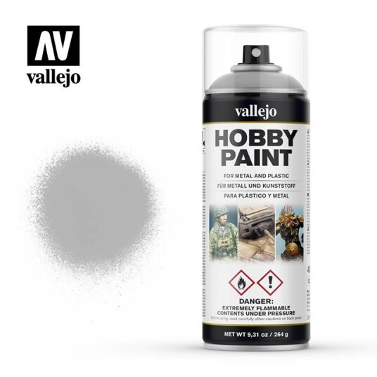 Vallejo Grå 400ml Hobby Spraymaling for Modellbygging