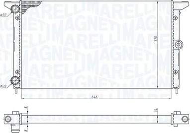 Radiator MAGNETI MARELLI 350213190100