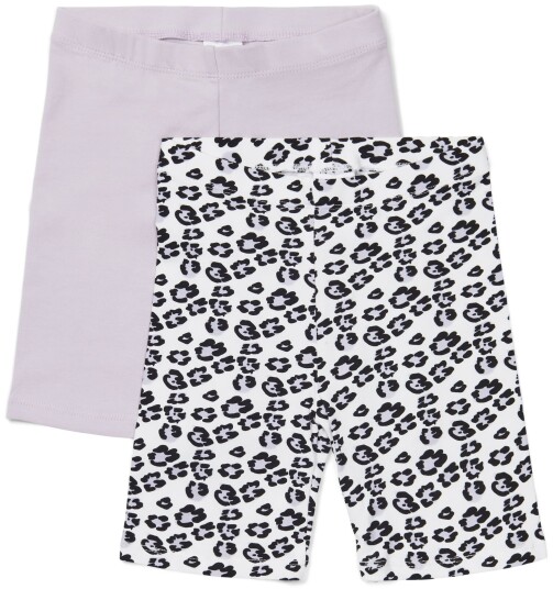 Luca &  Lola Agnese Sykkelbukse 2-Pack Purple/White 122-128