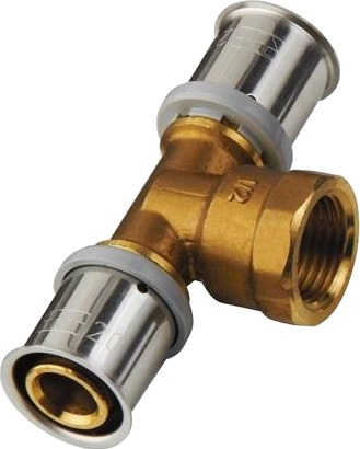 Tee 20Mm-1/2""-20Mm Messing