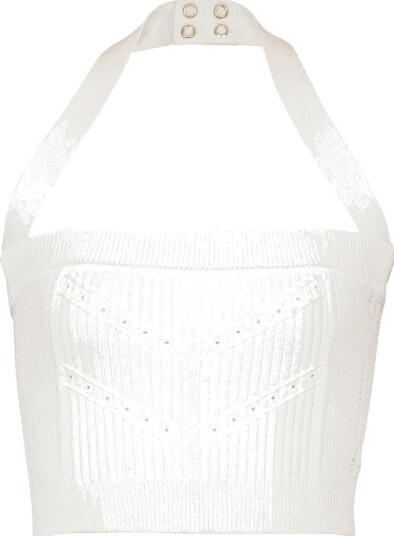 Balmain Dame Topper Hvit XS,