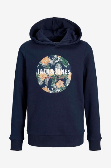 Jack & Jones Junior Hettegenser jjChill Shape Sweat Hood Blå