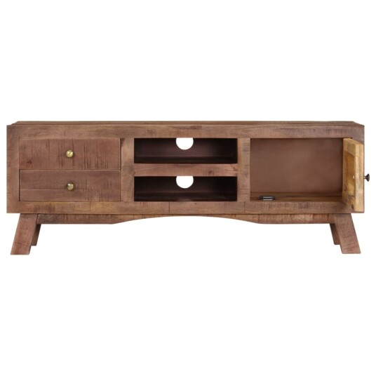 vidaXL TV-benk 110x30x40 cm grovt mangotre