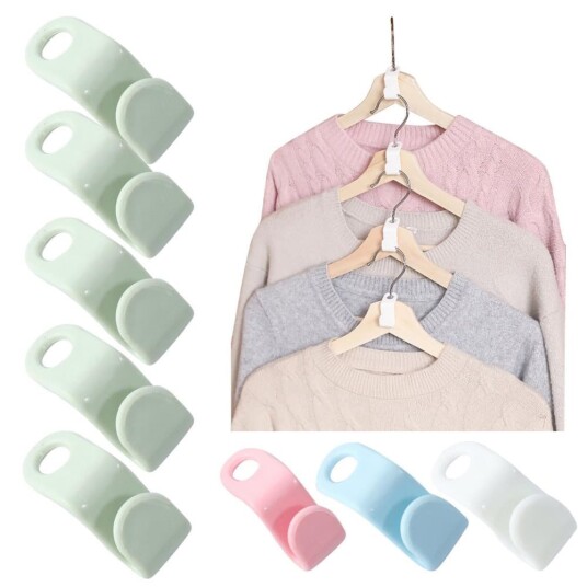 10 pakning Kleshenger   Koblingskrok   Organizer