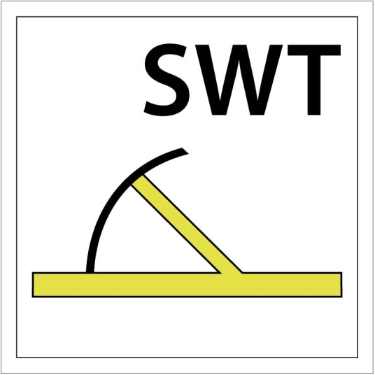 B Class Fire Door SWT Alu-plate 40x40cm
