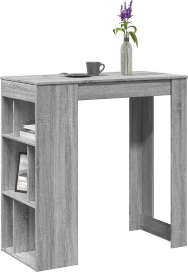  Barbord med stativer grå sonoma 102x50x103,5 cm konstruert tre 8721158386489