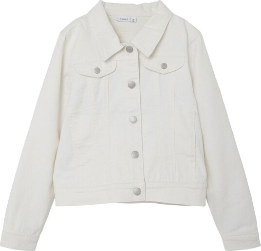 Name It Denimjakke Noos NkfReja Bright White Name It 3 år (98) Denimjakker Hvit