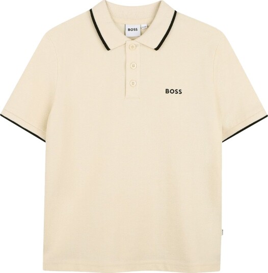 BOSS Short Sleeve Polo Beige 176