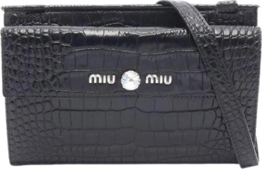 Miu Miu Pre owned Dame Pre owned Svart ONE SIZE, Miu Miu Pre owned Dame Pre owned Svart ONE SIZE,