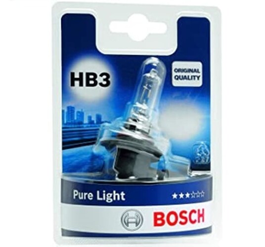 Bosch Pure Light lyspære
stykkvis HB3 1987301062