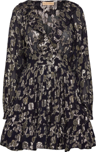 by Ti Mo Georgette Mini Dress - Black - S