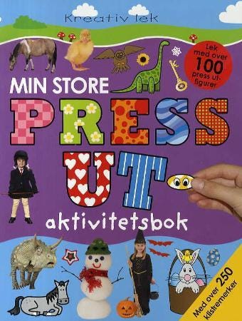 Min store press utaktivitetsbok hobbyhefte fra 5 år Min store press utaktivitetsbok hobbyhefte fra 5 år