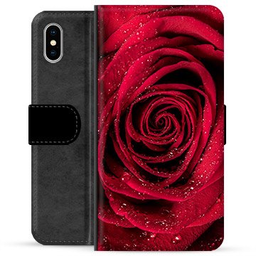 iPhone X / iPhone XS Premium Lommebok-deksel Rose