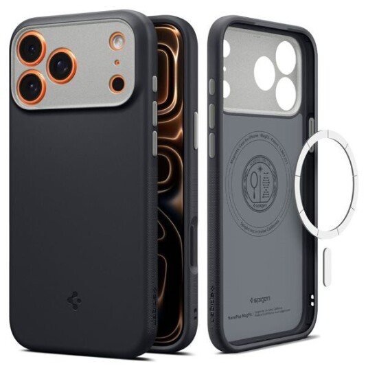 Spigen Nano Pop MagSafe mobildeksel for iPhone 17 Pro Max svart sesam