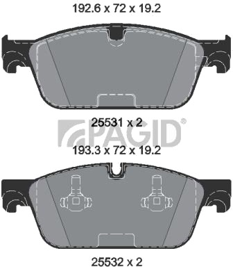 PAGID T2177N Bremseklosser